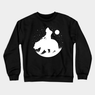 Bigfoot Bear Silhouette Crewneck Sweatshirt